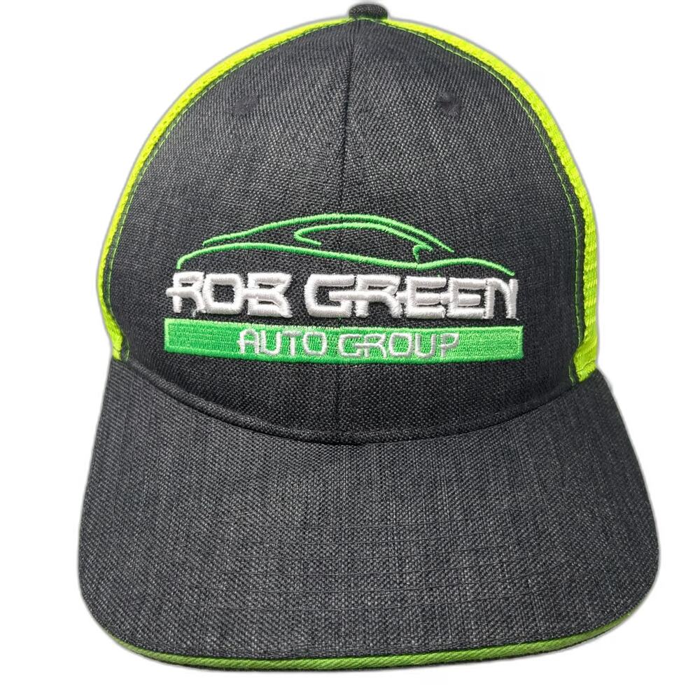 360 Apparel Trucker Hat Gray One Size Mesh Snapback Rob Green Auto Group Logo